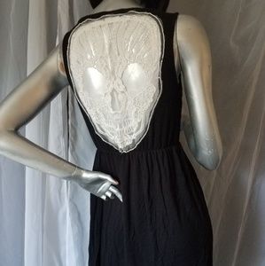 PacSun dress with skull embroidery